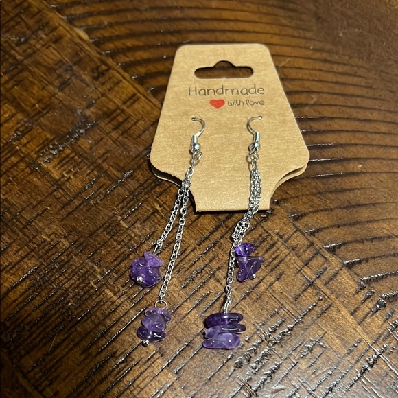 Handmade Multicolor Dangle Earrings - Picture 4 of 6